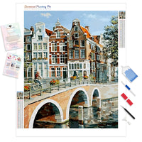 View of Amsterdam Canal | Diamond Painting