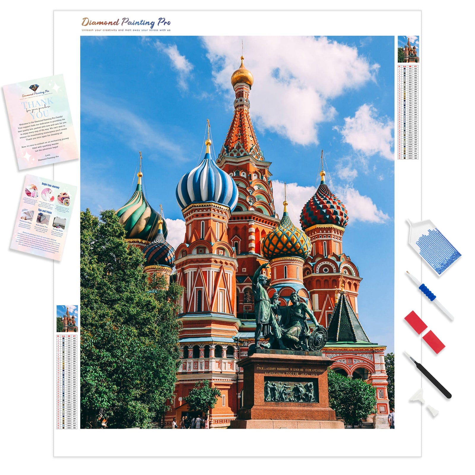 Moscow | Diamond Painting Kit - Full Drill - Square or Round Diamonds with AB Drills Option