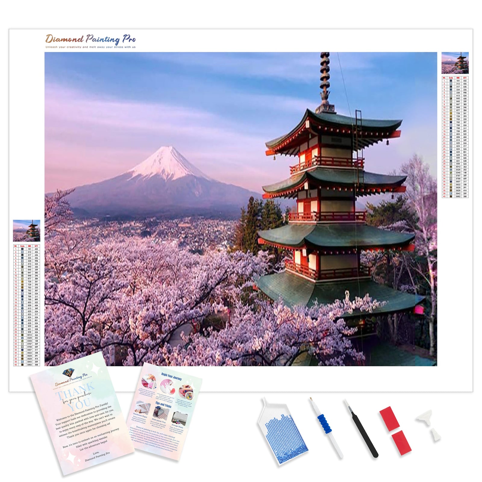 Tokyo | Diamond Painting Kit - Full Drill - Square or Round Diamonds with AB Drills Option