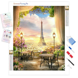 Nice View from Paris | Diamond Painting Kit - Full Drill - Square or Round Diamonds with AB Drills Option