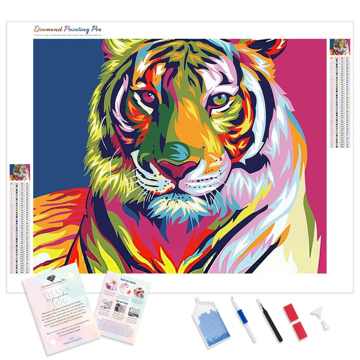 Colorful Tiger | Diamond Painting