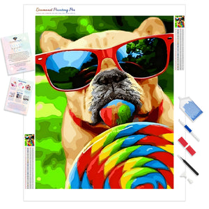 Lollypop Pug | Diamond Painting