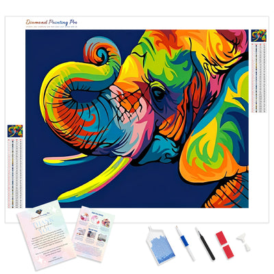 Abstract Elephant | Diamond Painting