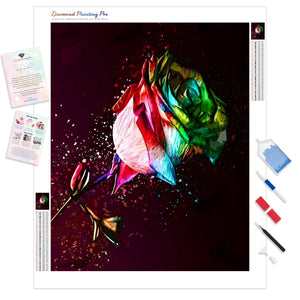 Colored Rose | Diamond Painting