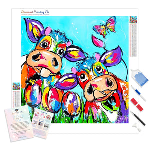 Colorful Cows | Diamond Painting