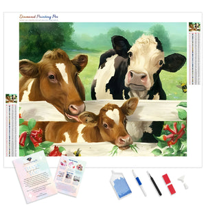 Cow Family | Diamond Painting