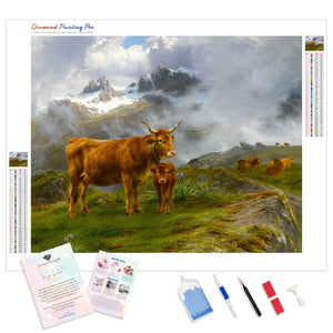 Highland Cattles | Diamond Painting