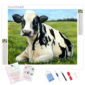 Holstein Cow Resting | Diamond Painting