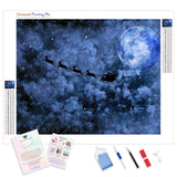 Santa Claus and Reindeers | Diamond Painting Kit - Full Drill - Square or Round Diamonds with AB Drills Option