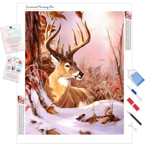 Deer in Winter | Diamond Painting