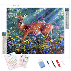 Deer in Forest | Diamond Painting