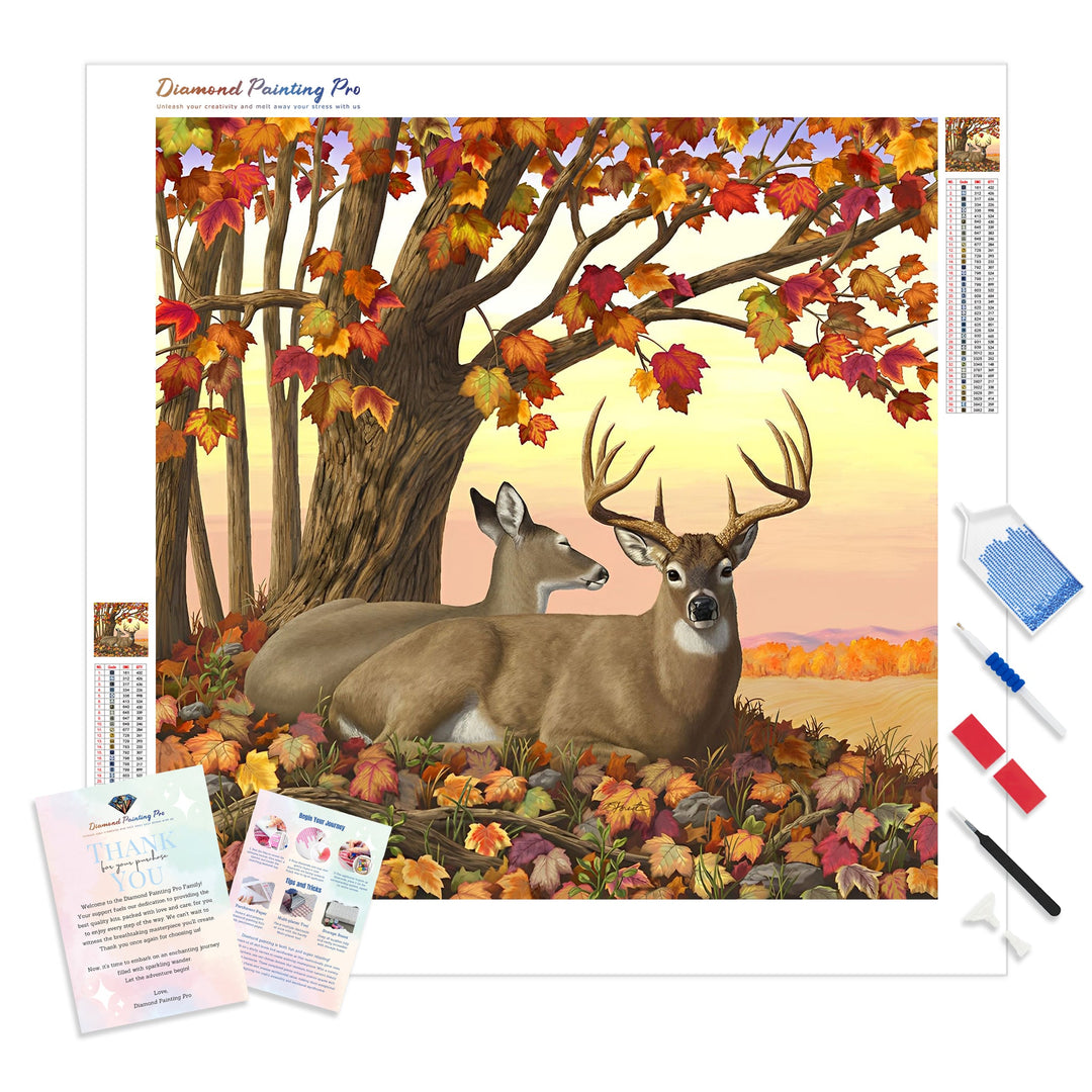 Whitetail Deer Forest | Diamond Painting