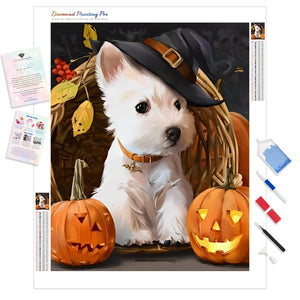 Puppies and Pumpkins | Diamond Painting