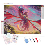 Dragon Attack | Diamond Painting Kit - Full Drill - Square or Round Diamonds with AB Drills Option