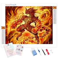 Flaming Dragon | Diamond Painting