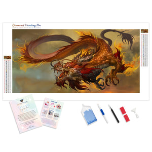 Chinese Fire Dragon | Diamond Painting