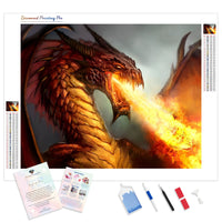 Flame Breathing Dragon | Diamond Painting