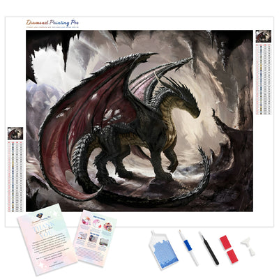 Dragon | Diamond Painting Kit - Full Drill - Square or Round Diamonds with AB Drills Option