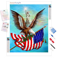 American Flag and Eagle | Diamond Painting