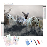 Bunch of Mammals Close-up | Diamond Painting Kit - Full Drill - Square or Round Diamonds with AB Drills Option