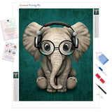 Cute Baby Elephant | Diamond Painting Kit - Full Drill - Square or Round Diamonds with AB Drills Option