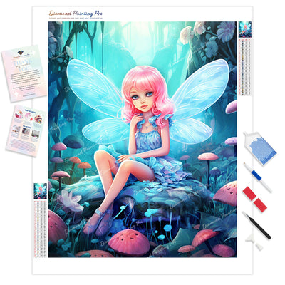 Magical Forest Pixie | Diamond Painting Kit - Full Drill - Square or Round Diamonds with AB Drills Option