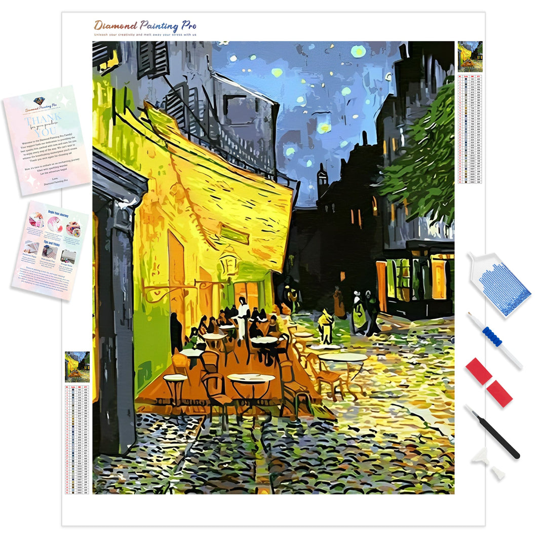 Café Terrace at Night Vincent Van Gogh | Diamond Painting