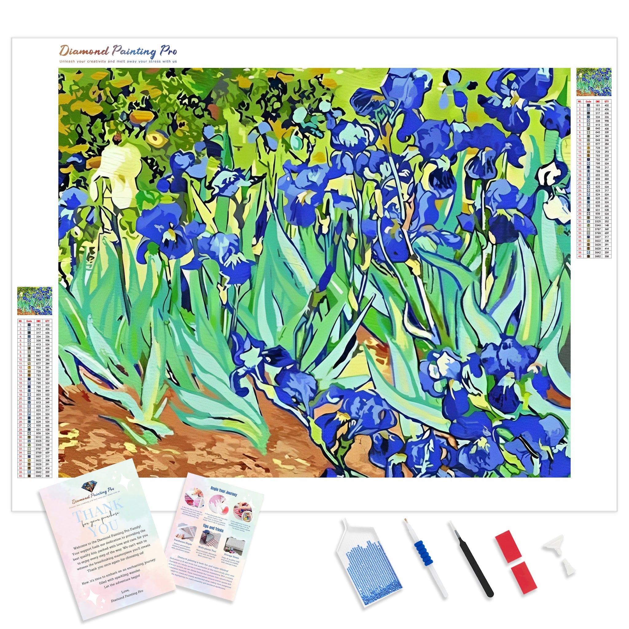 Irises - Vincent van Gogh Diamond Painting | Full Drill ...