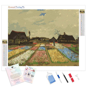 Flower Beds in Holland | Van Gogh | Diamond Painting