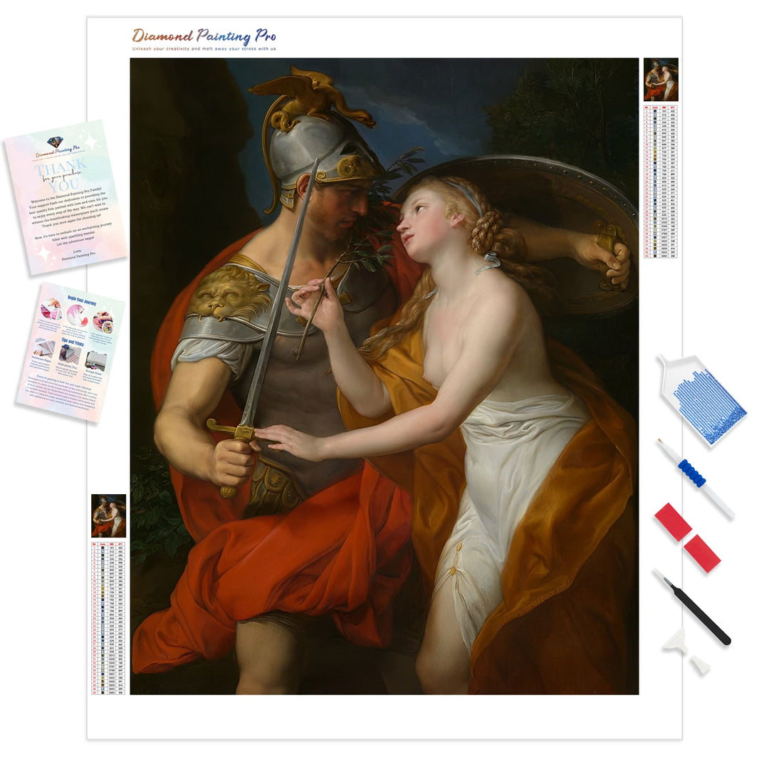 Allegory of Peace and War | Diamond Painting Kit - Full Drill - Square or Round Diamonds with AB Drills Option