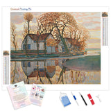 Farm near Duivendrecht | Diamond Painting Kit - Full Drill - Square or Round Diamonds with AB Drills Option