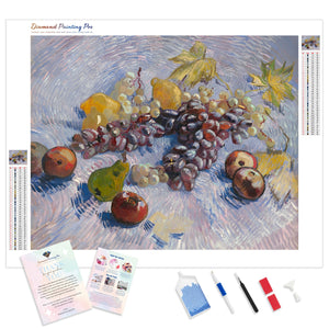 Grapes, Lemons, Pears, and Apples | Diamond Painting