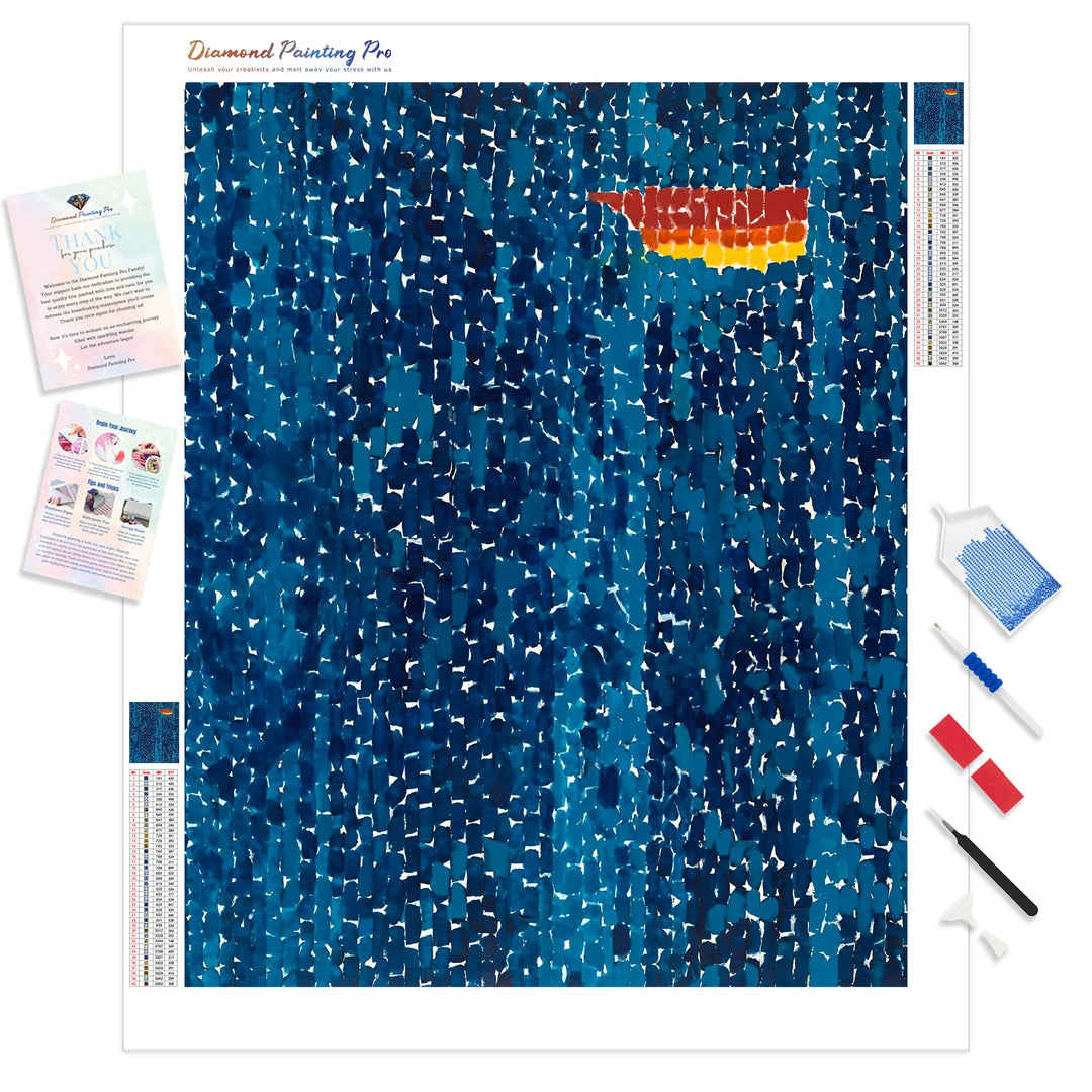 Starry Night and the Astronauts | Diamond Painting Kit - Full Drill - Square or Round Diamonds with AB Drills Option