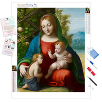Virgin and Child with the Young Saint John the Baptist | Diamond Painting