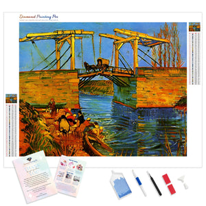 The Langlois Bridge at Arles-Vincent van Gogh | Diamond Painting