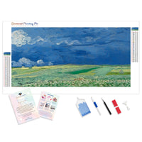 Wheatfields under Thundercloud-Vincent van Gogh | Diamond Painting