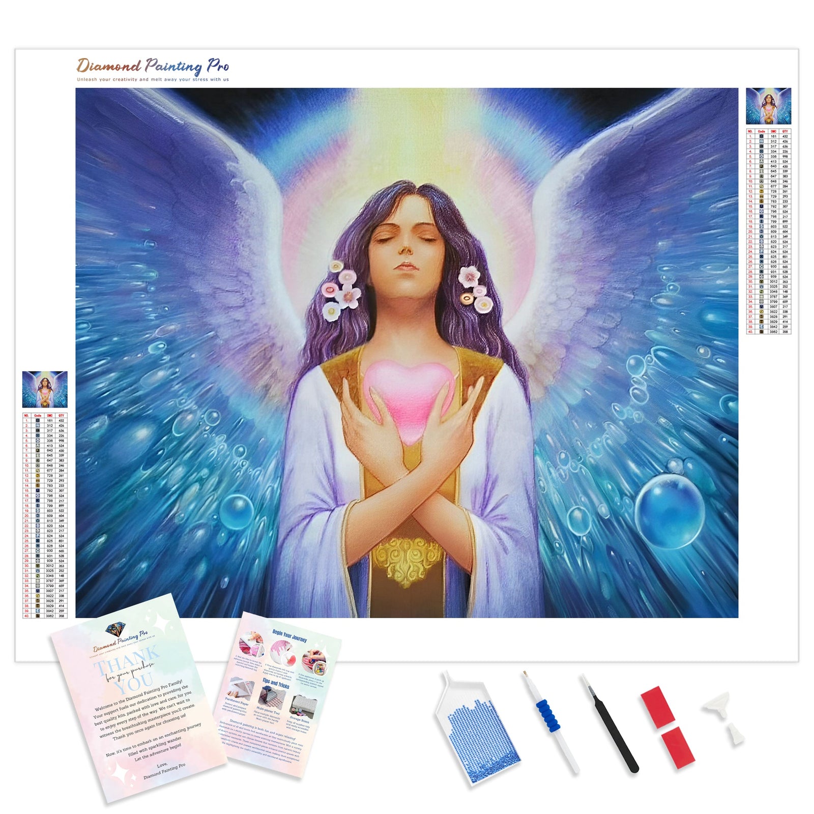 Angel's Prayer | Diamond Painting Kit - Full Drill - Square or Round Diamonds with AB Drills Option