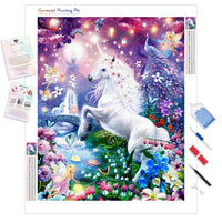 Fairy Unicorn Flower | Diamond Painting