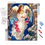 Angel | Diamond Painting Kit - Full Drill - Square or Round Diamonds with AB Drills Option