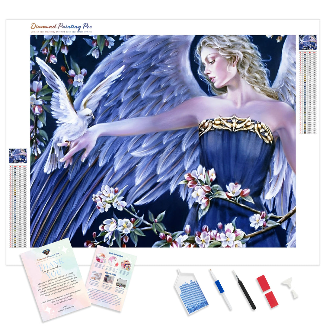 Beautiful Angel | Diamond Painting Kit - Full Drill - Square or Round Diamonds with AB Drills Option