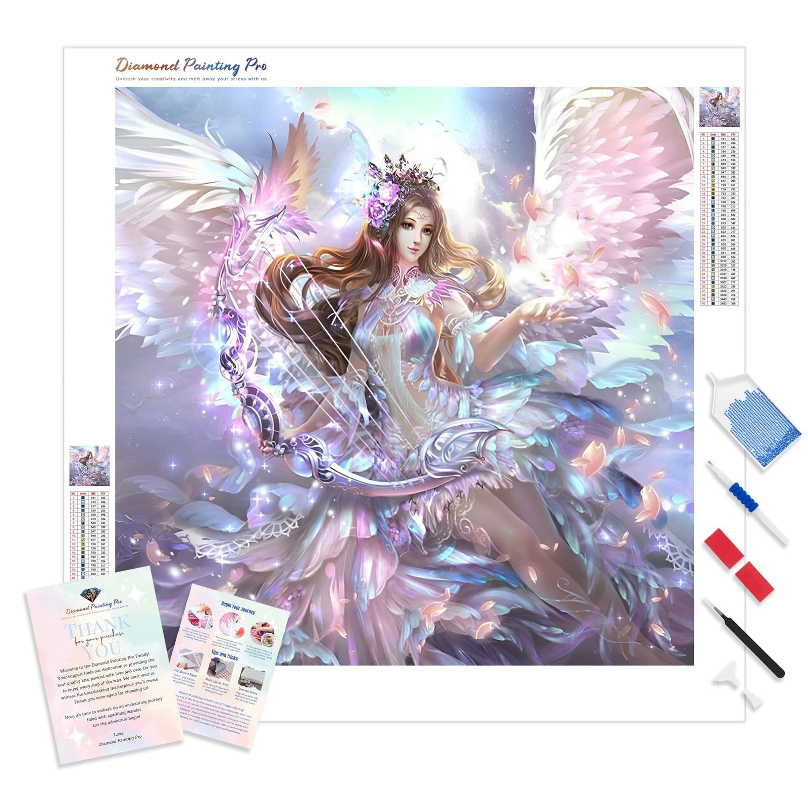 Fairy Angel | Diamond Painting Kit - Full Drill - Square or Round Diamonds with AB Drills Option