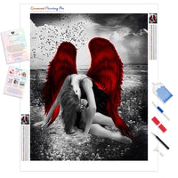 Red Wings Angel | Diamond Painting
