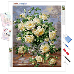 Yellow Flowers Still Life | Diamond Painting