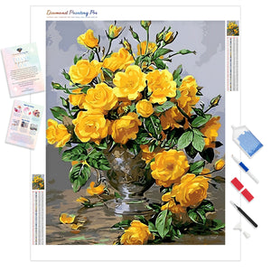 Vibrant Yellow Flowers | Diamond Painting