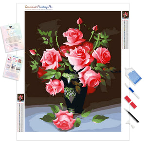 Hot Pink Bouquet | Diamond Painting