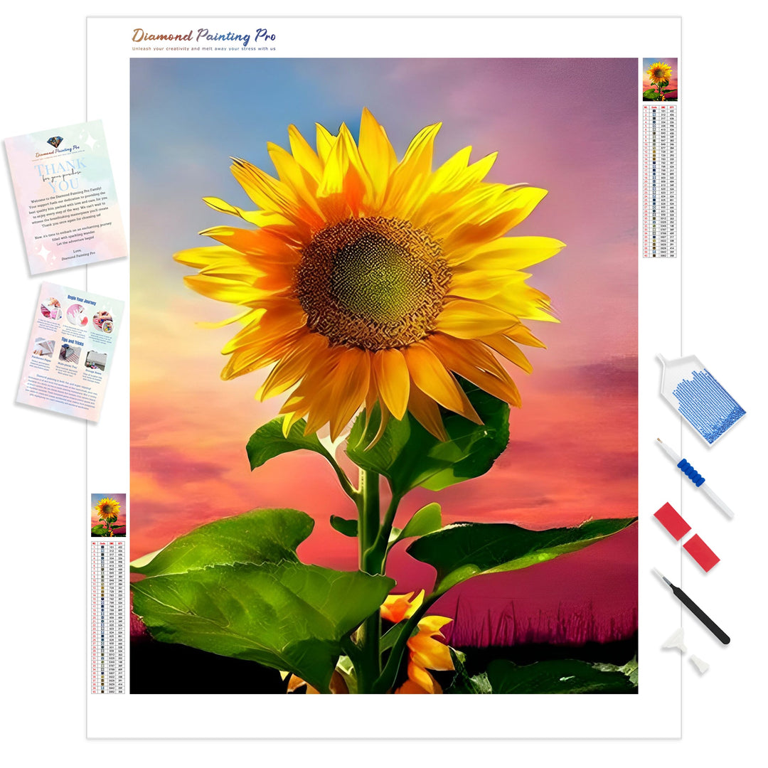Sunflower on Sky | Diamond Painting