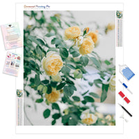 Yellow Roses in Bloom | Diamond Painting