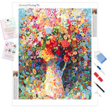 Abstract Flower | Diamond Painting Kit - Full Drill - Square or Round Diamonds with AB Drills Option