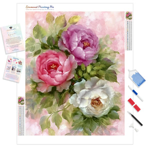 Peony Flowers | Diamond Painting