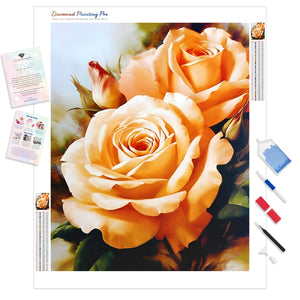 Bouquet of Tea Roses | Diamond Painting